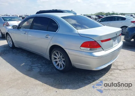 2002 BMW 745Li из США, поврежденный, VIN WBAGN63422DR02501